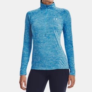 Blue under armour half zip pull over. Light weight